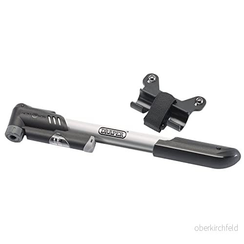 Draper Unisex 57379 dubbel kontakt cykel handpump, silver, en storlek 5059482013928