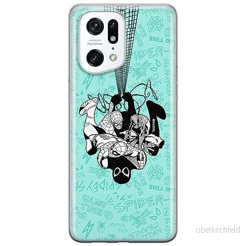 ERT GROUP mobiltelefonfodral för Oppo FIND X5 PRO originalt och officiellt licensierat Marvel mönster Spider Man 043 optimalt anpassad till formen på mobiltelefonen, fodral tillverkad av TPU plast 5905795020064