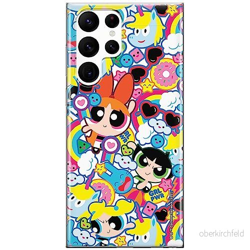 ERT GROUP mobiltelefonfodral för Samsung S22 ULTRA originalt och officiellt licensierat The Powerpuff Girls mönster 041, fodral tillverkad av TPU plast 5905511984328