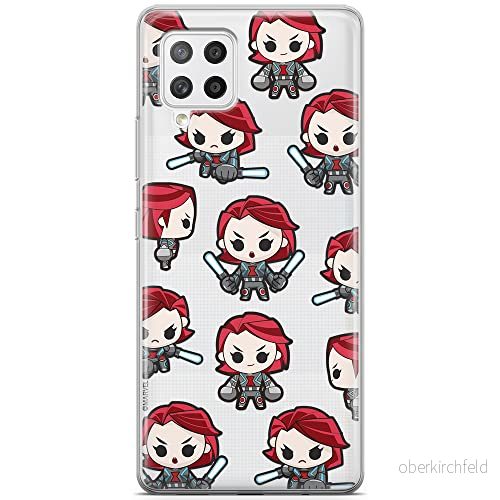 ERT GROUP mobiltelefonfodral för Samsung A42 5G originalt och officiellt licensierat Marvel mönster Black Widow 013 optimalt anpassad till formen på mobiltelefonen, gedeeltelijk transparant 5904805235245