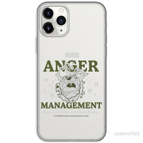 ERT GROUP mobiltelefonfodral för Iphone 11 PRO originalt och officiellt licensierat Looney Tunes mönster Tasmanian 006 optimalt anpassad till formen på mobiltelefonen, gedeeltelijk transparant 5905795135546