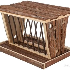 Trixie Hay manger with floor & roof, bark wood, 40 x 22 30 cm 4011905618050 Trixie Hay manger with floor & roof, bark wood, 40 x 22 30 cm 4011905618050