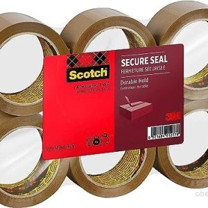 Ruban adhésif Scotch Emballage 50 mm x 66 m Marron (6 Unités) 8021684012778