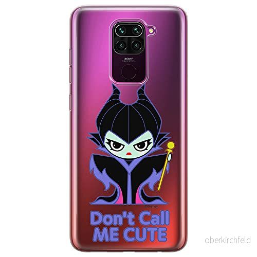 ERT GROUP mobiltelefonfodral för Xiaomi REDMI NOTE 9 originalt och officiellt licensierat Disney mönster Maleficent 003 optimalt anpassad till formen på mobiltelefonen, gedeeltelijk transparant 5905131479556