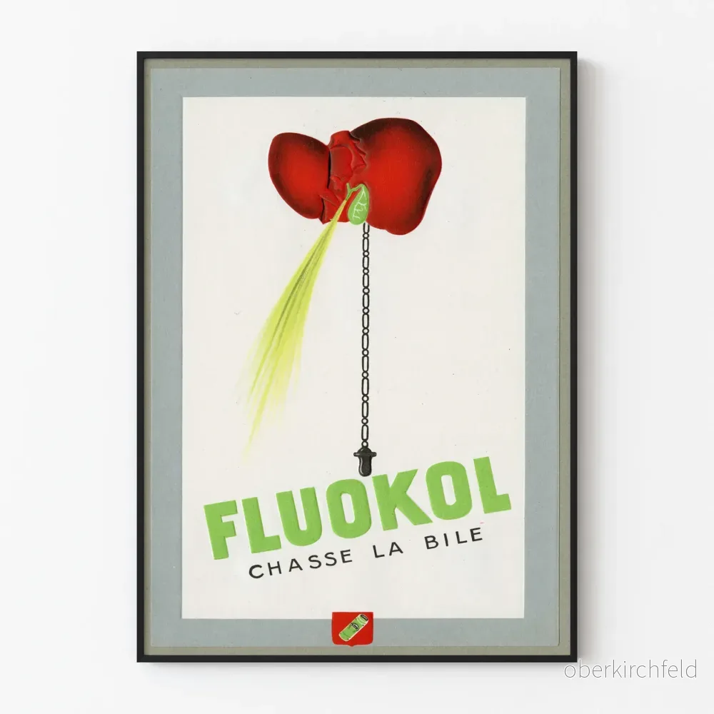 Vintageposter Fluokol Jakt på Galla