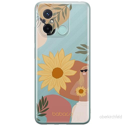 ERT GROUP mobiltelefonfodral för Xiaomi REDMI 12C/ 11A originalt och officiellt licensierat Babaco mönster Flowers 015 optimalt anpassad till formen på mobiltelefonen, gedeeltelijk transparant 5905511845865
