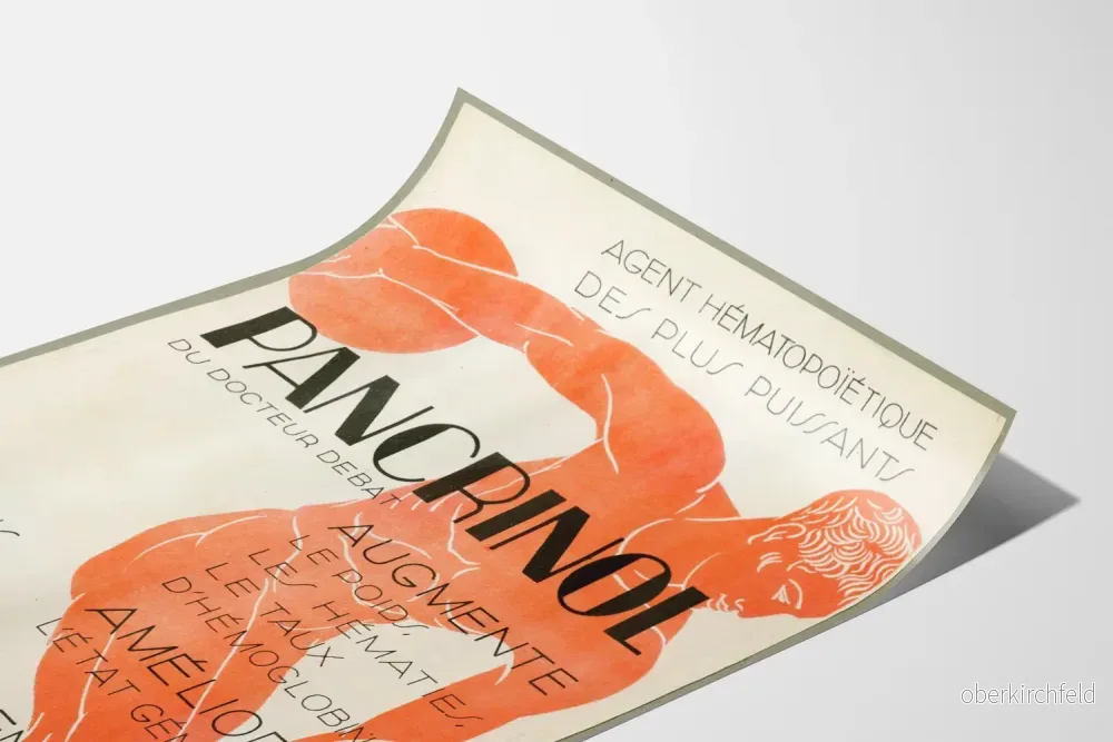 Vintageposter för Pancrinol för väggdekoration hälsa och välbefinnande - Bild 3