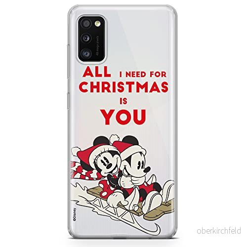 ERT GROUP mobiltelefonfodral för Samsung A41 originalt och officiellt licensierat Disney mönster Mickey & Minnie 015 optimalt anpassad till formen på mobiltelefonen, gedeeltelijk transparant 5903932066685