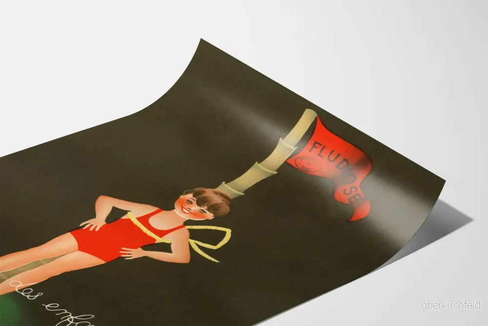 Vintageposter Fludiose för barnrumsinredning - Bild 3