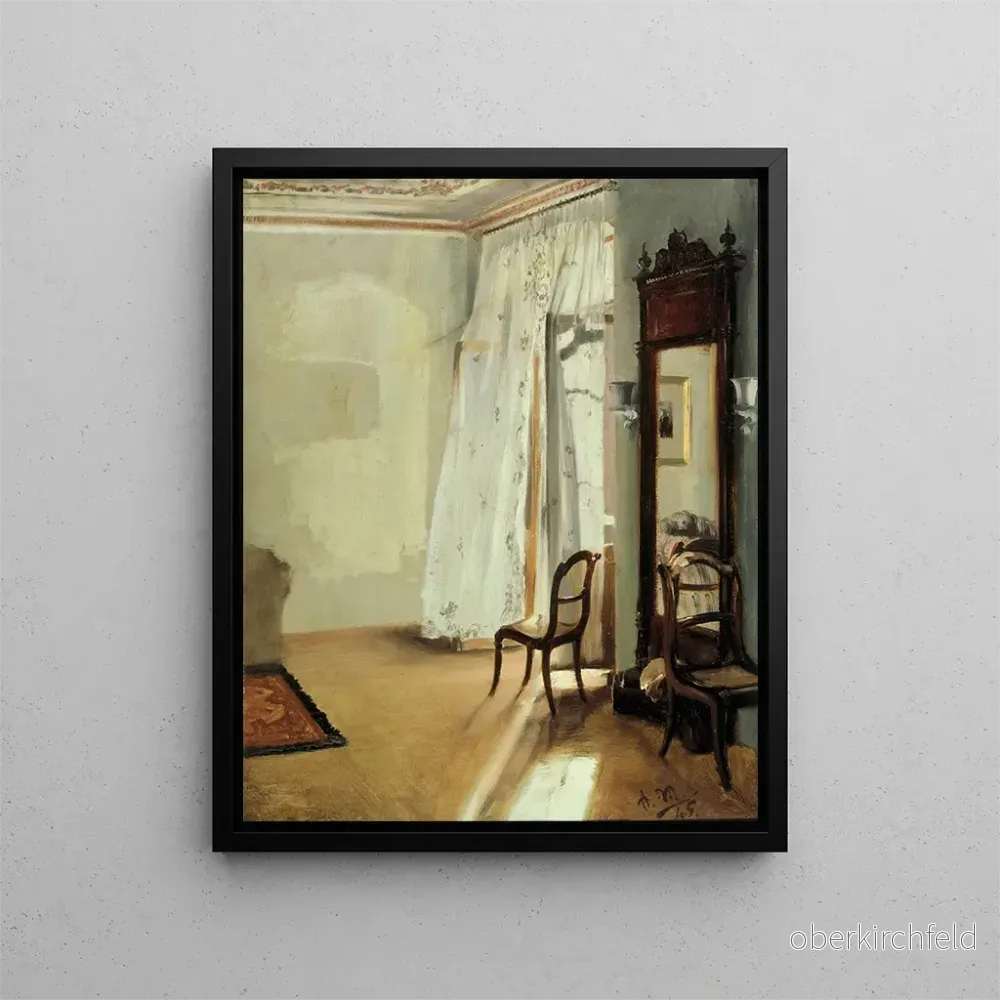 Målning La Chambre du Balcon - Adolph von Menzel | Konsttryck