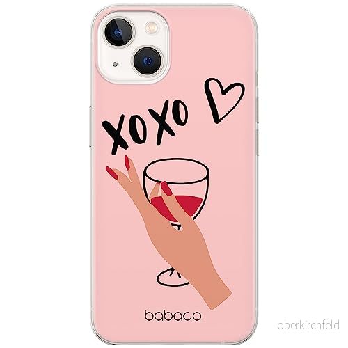 ERT GROUP mobiltelefonfodral för Apple Iphone 13 originalt och officiellt licensierat Babaco mönster XOXO 001 optimalt anpassad till formen på mobiltelefonen, fodral tillverkad av TPU plast 5904805045554