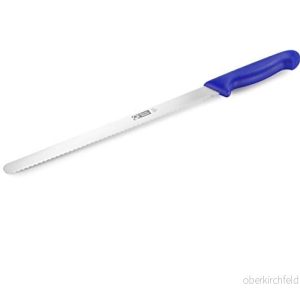 Thermohauser Konditorkniv (stål, rostfri), ensidig tandad kant, med blått plasthandtag, blad 31 cm 4013528663912