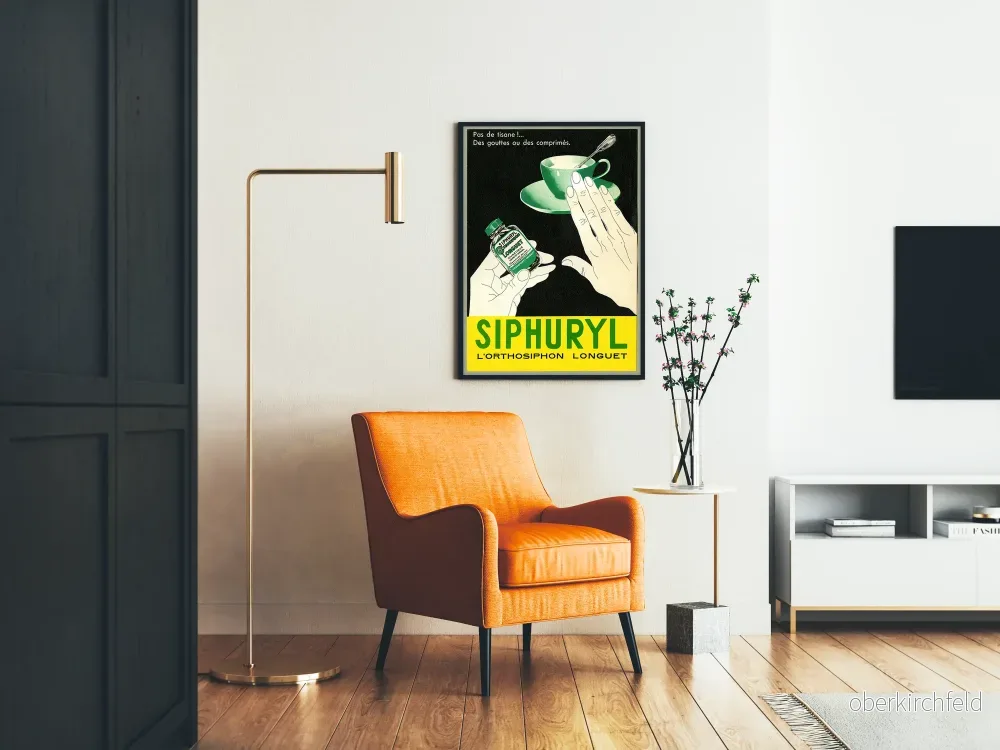 Vintage reklamposter Siphuryl Longuet - Retro väggdekoration - Bild 2