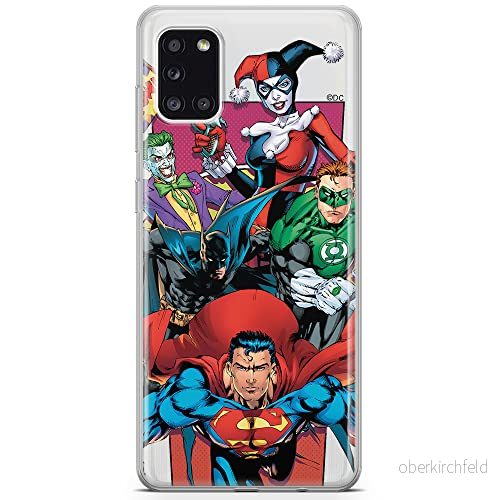 ERT GROUP mobiltelefonfodral för Samsung A31 originalt och officiellt licensierat DC mönster Justice League 004 Vit optimalt anpassad till formen på mobiltelefonen, gedeeltelijk transparant 5903932287806