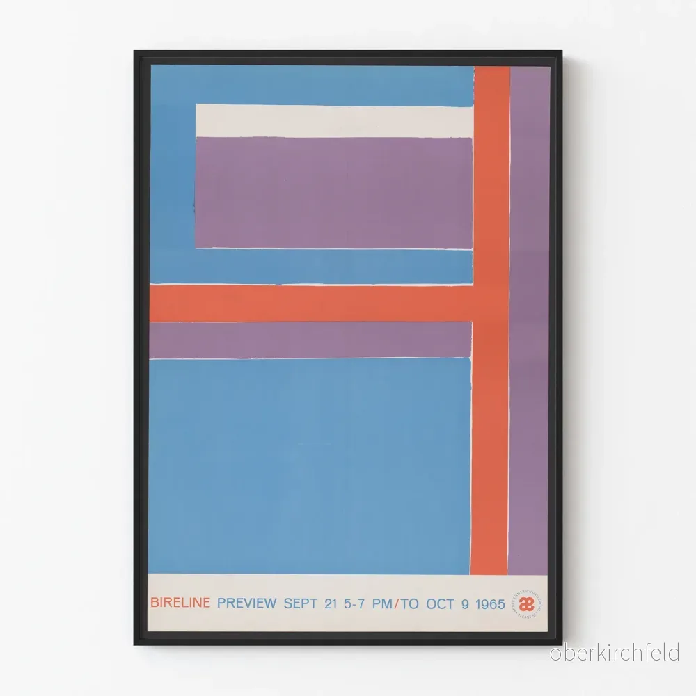 Poster för abstrakt konst Bireline - Färgglad geometrisk komposition