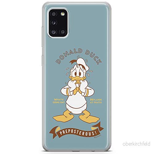 ERT GROUP mobiltelefonfodral för Samsung A31 originalt och officiellt licensierat Disney mönster Donald 004 optimalt anpassad till formen på mobiltelefonen, fodral tillverkad av TPU plast 5903040218679