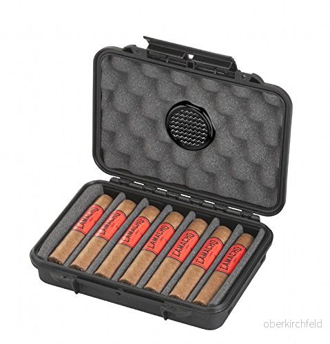 mc-cases hög kvalitet och exklusiv resehumidor för cigarrer vattentät dammtät tillverkad i Tyskland (7 cigarrer) 750869333893