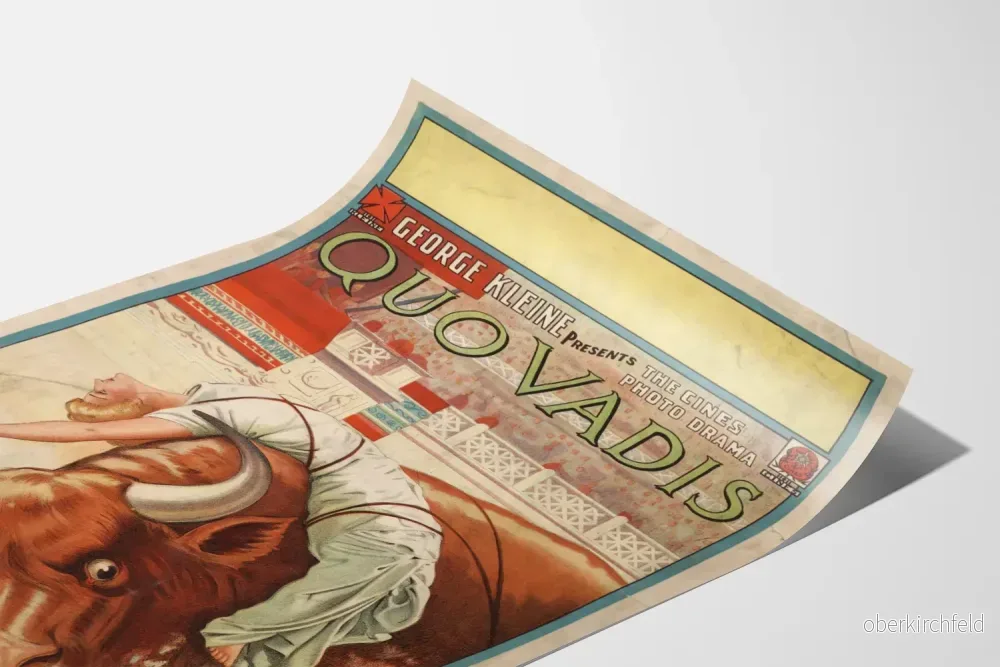 Vintageposter Quo Vadis - Lygia fastsatt vid den vilda tjuren - Bild 3