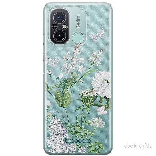 ERT GROUP mobiltelefonfodral för Xiaomi REDMI 12C/ 11A originalt och officiellt licensierat Babaco mönster Flowers 033 optimalt anpassad till formen på mobiltelefonen, gedeeltelijk transparant 5905511848019