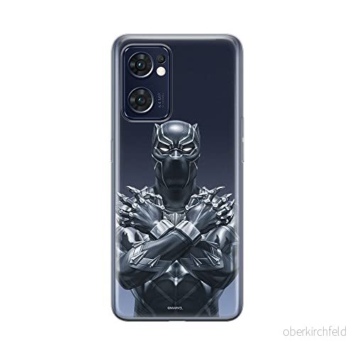 ERT GROUP mobiltelefonfodral för Oppo RENO 7 5G originalt och officiellt licensierat Marvel mönster Black Panther 012 optimalt anpassad till formen på mobiltelefonen, gedeeltelijk transparant 5905511302528