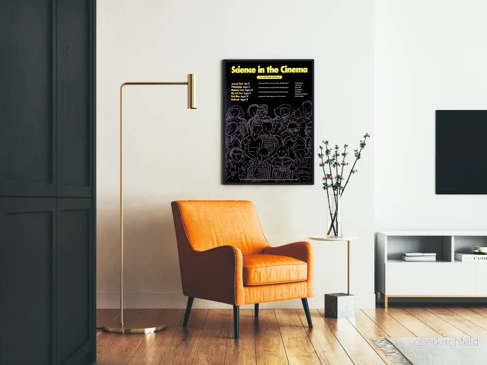 Dekorativ poster Science in the Cinema, vetenskapsfilmfestival - Bild 2