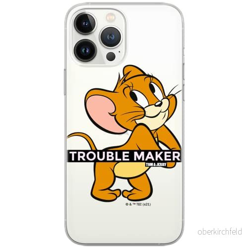 ERT GROUP mobiltelefonfodral för Samsung S10 Lite/A91 originalt och officiellt licensierat Tom and Jerry mönster 012 Vit optimalt anpassad till formen på mobiltelefonen, gedeeltelijk transparant 5904805271830