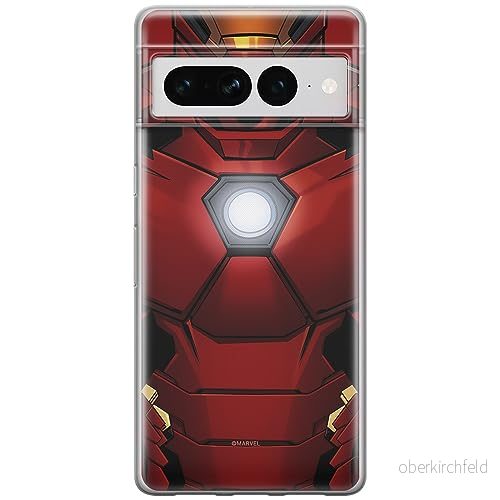 ERT GROUP mobiltelefonfodral för Google PIXEL 7 PRO originalt och officiellt licensierat Marvel mönster Iron Man 020 optimalt anpassad till formen på mobiltelefonen, fodral tillverkad av TPU plast 5905795179878