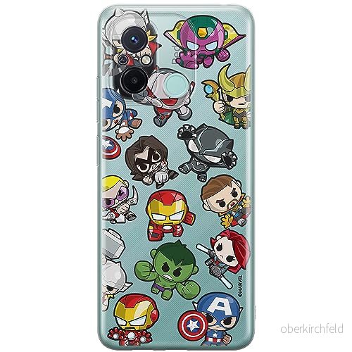ERT GROUP mobiltelefonfodral för Xiaomi REDMI 12C/ 11A originalt och officiellt licensierat Marvel mönster Avengers 024 optimalt anpassad till formen på mobiltelefonen, gedeeltelijk transparant 5905511846138