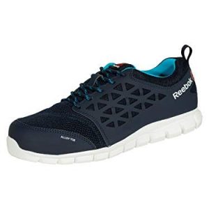 REEBOK WORK IB131S1P Excel lätt atletisk säkerhet träningssko, aluminiumtå, PR arbetssko, 40, marinblå/blågrön 690774430976 REEBOK WORK IB131S1P Excel lätt atletisk säkerhet träningssko, aluminiumtå, PR arbetssko, 40, marinblå/blågrön 690774430976