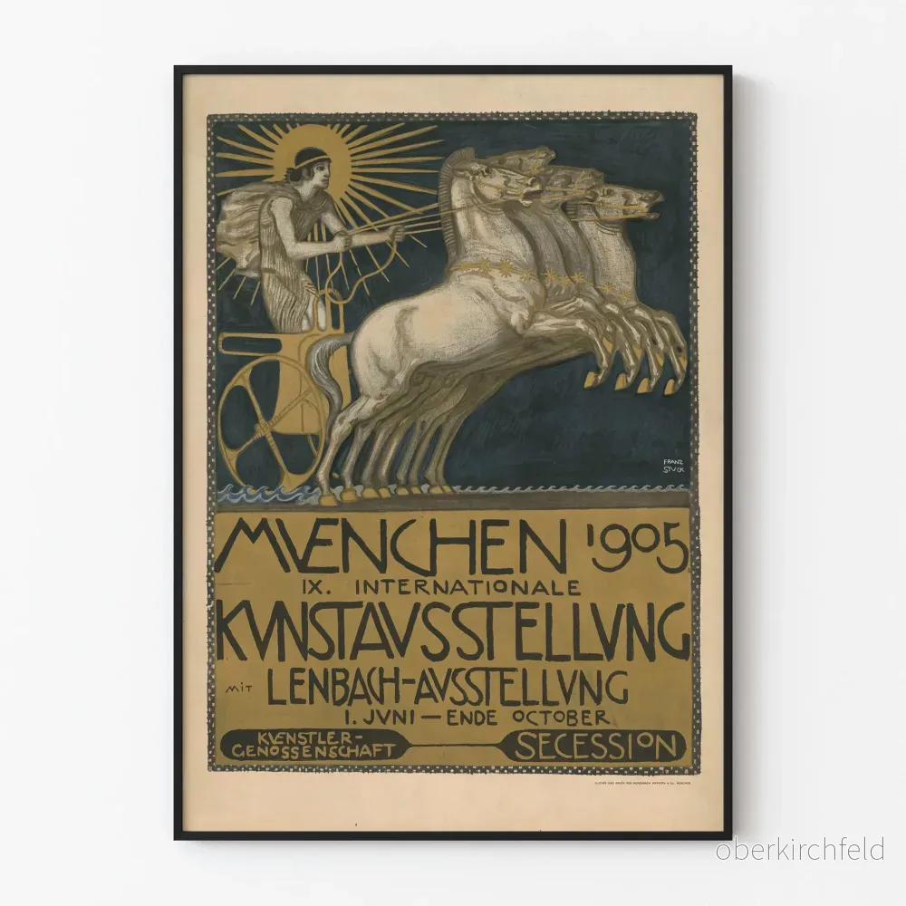 Internationell konstutställningsaffisch München 1905 Sezession