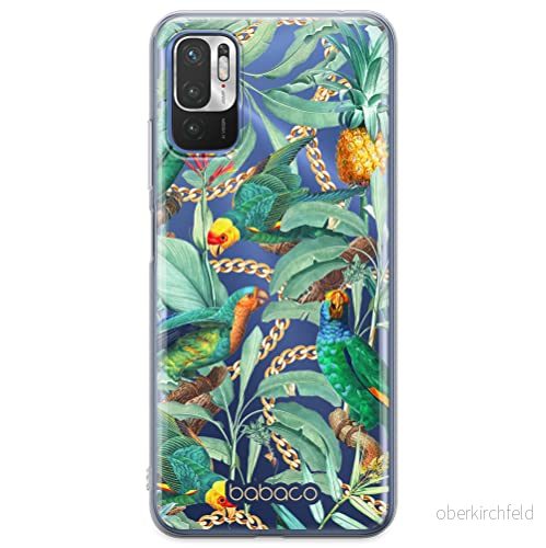 ERT GROUP mobiltelefonfodral för Xiaomi REDMI NOTE 10 5G / POCO M3 PRO originalt och officiellt licensierat Babaco mönster Flowers 058 anpassad till formen på mobiltelefonen, gedeeltelijk transparant 5905131371041