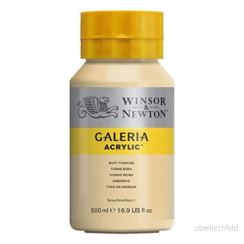 Winsor & Newton 2150060 Galeria akrylfärg, hög pigmentering, ljusäkta, krispig konsistens, 500 ml kruka gul titan 94376987201
