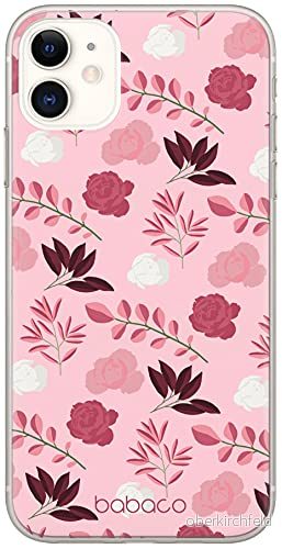 ERT GROUP mobiltelefonfodral för Apple Iphone 11 originalt och officiellt licensierat Babaco mönster Flowers 020 Vit optimalt anpassad till formen på mobiltelefonen, fodral tillverkad av TPU plast 5903932641585
