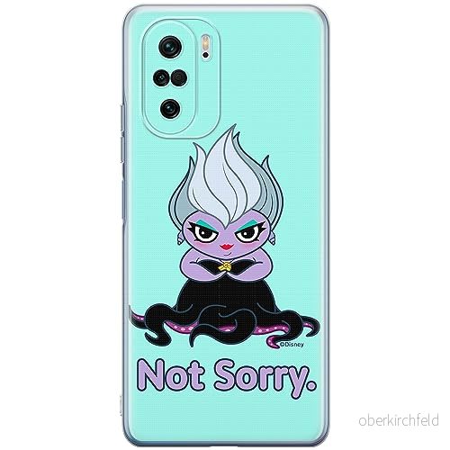 ERT GROUP mobiltelefonfodral för Xiaomi MI 11i/ REDMI K40/K40 PRO/POCO F3/ F3 PRO originalt och officiellt licensierat Disney mönster Ursula 004, fodral tillverkad av TPU plast 5905511889272