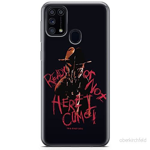 ERT GROUP mobiltelefonfodral för Samsung M31 originalt och officiellt licensierat Horror mönster Nightmare of Elm Street 007 anpassad till formen på mobiltelefonen, fodral tillverkad av TPU plast 5905511085803