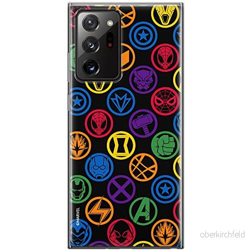 ERT GROUP mobiltelefonfodral för Samsung GALAXY NOTE 20 ULTRA originalt och officiellt licensierat Marvel mönster Avengers 022 anpassad till formen på mobiltelefonen, fodral tillverkad av TPU plast 5903537106717
