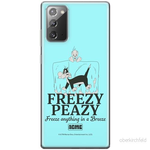 ERT GROUP mobiltelefonfodral för Samsung GALAXY NOTE 20 originalt och officiellt licensierat Looney Tunes mönster Sylvester & Tweety 005, fodral tillverkad av TPU plast 5905795124403