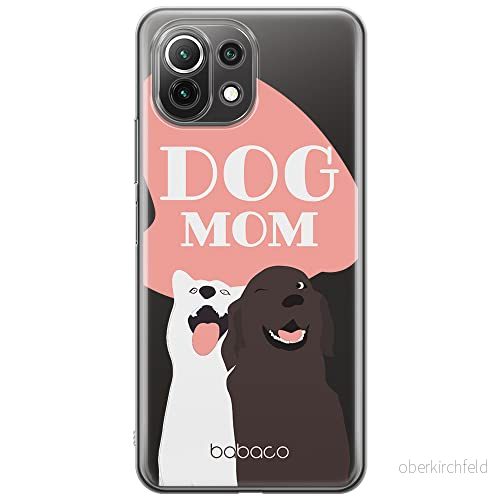 ERT GROUP mobiltelefonfodral för Xiaomi 11 LITE 4G/5G originalt och officiellt licensierat Babaco mönster Dogs 008, gedeeltelijk transparant 5905131016867