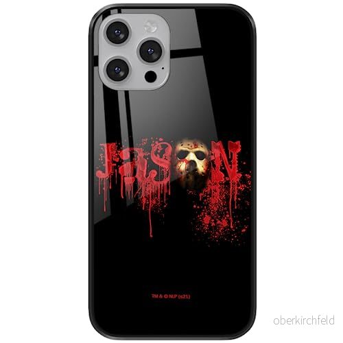 ERT GROUP mobiltelefonfodral för Apple Iphone 13 PRO MAX originalt och officiellt licensierat Horror mönster Friday the 13th 001 tillverkad av härdat glas, skyddsfodral 5905511094836