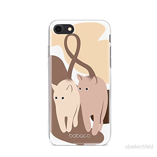 ERT GROUP mobiltelefonfodral för Iphone 7/8/ SE 2/ 3 originalt och officiellt licensierat Babaco mönster Cats 002 optimalt anpassad till formen på mobiltelefonen, fodral tillverkad av TPU plast 5905131084484