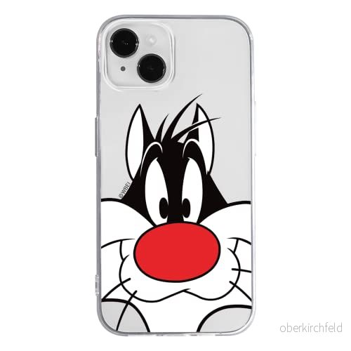 ERT GROUP mobiltelefonfodral för Apple Iphone 14 originalt och officiellt licensierat Looney Tunes mönster Sylvester 001 optimalt anpassad till formen på mobiltelefonen, gedeeltelijk transparant 5905131890108