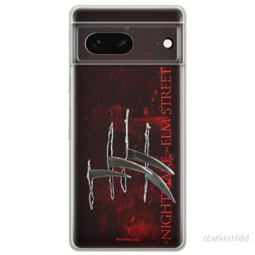 ERT GROUP mobiltelefonfodral för Google PIXEL 7 originalt och officiellt licensierat Horror mönster Nightmare of Elm Street 004 anpassad till formen på mobiltelefonen, fodral tillverkad av TPU plast 5905795152437