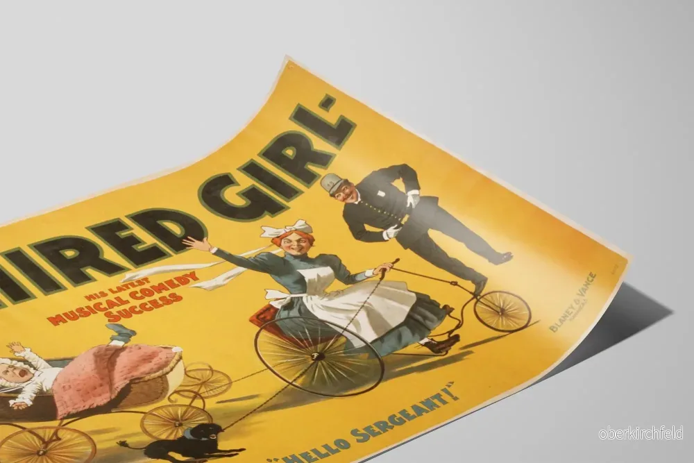 Vintageposter Blaney’s A Hired Girl - musikal - Bild 2