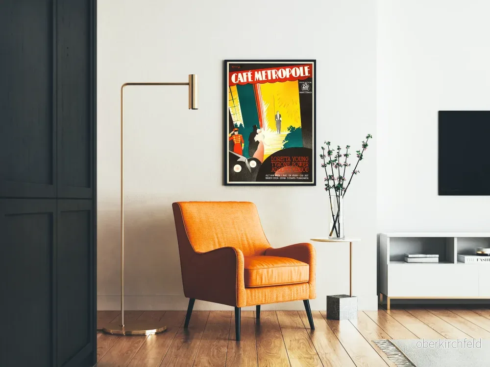Vintageaffisch Café Métropole Väggdekoration Art Déco - Bild 2