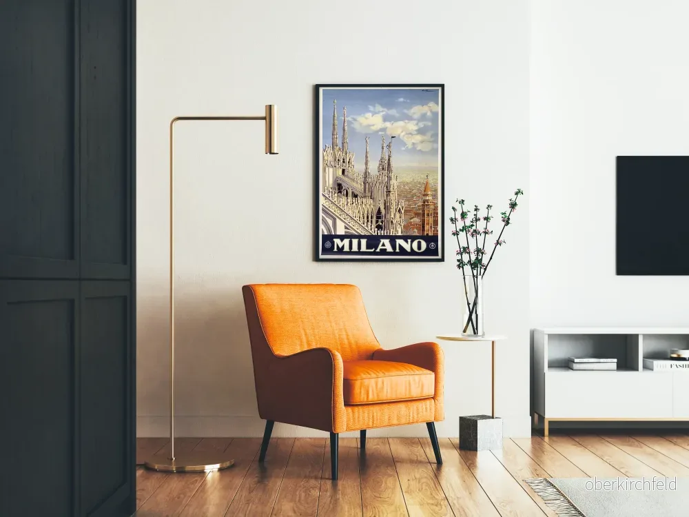 Retro poster av Milan katedral dekorativ - Bild 2