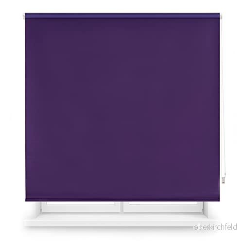 Decorblind Estor rullbar Opaco termisk, Mätning Estor: 140x230 Bredd x Längd/Mätning Tyg 137x225 slät färg Violett enkel installation till vägg eller tak 8434363540859