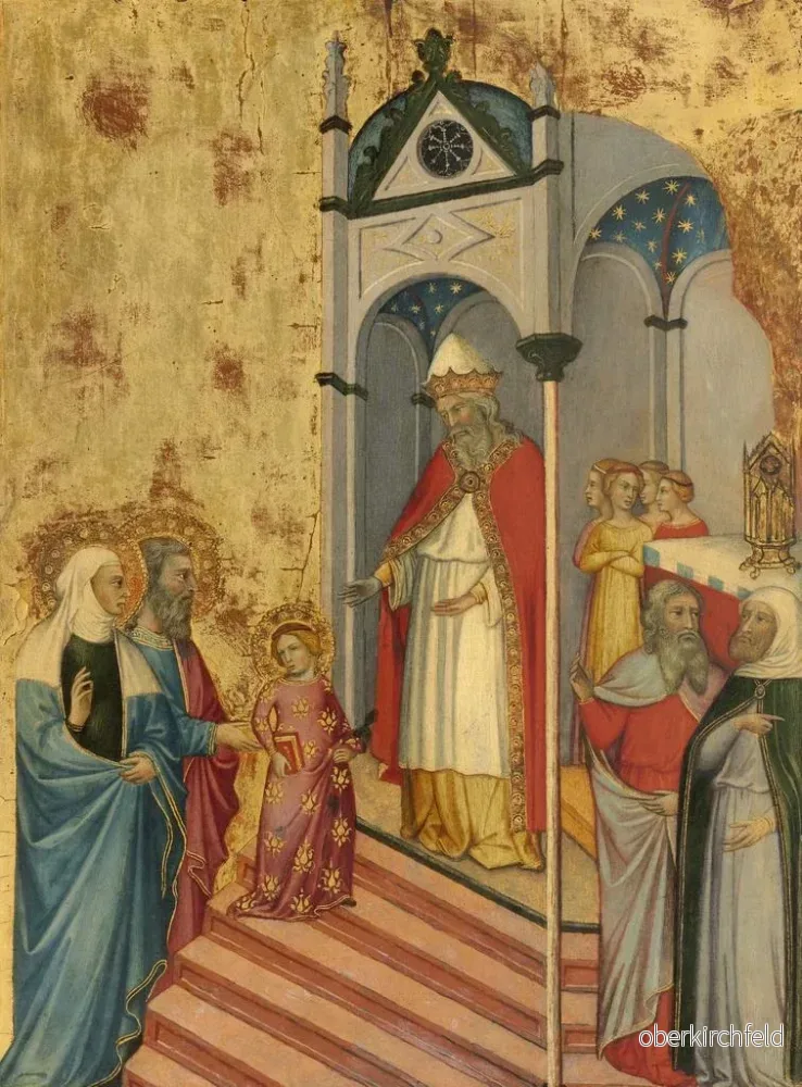 Målning La Présentation de la Vierge au Temple - Andrea di Bartolo | Konsttryck - Bild 2