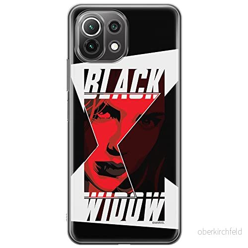 ERT GROUP mobiltelefonfodral för Xiaomi 11 LITE 4G/5G originalt och officiellt licensierat Marvel mönster Black Widow 012, fodral tillverkad av TPU plast 5903932728088