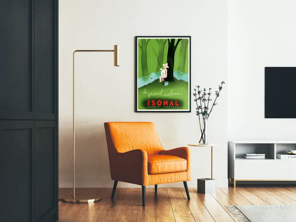 Vintageposter Le Grand Calme Isonal väggdekoration - Bild 2