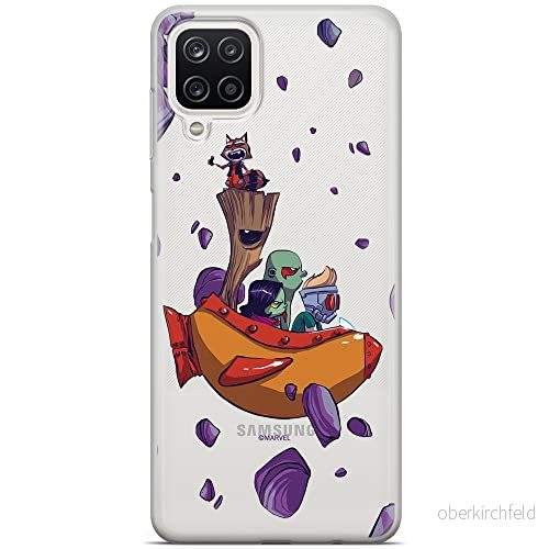 ERT GROUP mobiltelefonfodral för Samsung A12 / M12 originalt och officiellt licensierat Marvel mönster Guardians of the Galaxy 010 anpassad till formen på mobiltelefonen, gedeeltelijk transparant 5903040102275